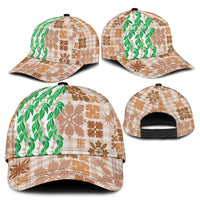 Aloha Hawaii Palaka Tuberose Lei Classic Cap Hawaiian Quilt Seamless Style - Polynesian Pride