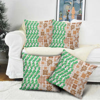 Aloha Hawaii Palaka Tuberose Lei Pillow Cover Hawaiian Quilt Seamless Style - Polynesian Pride