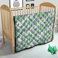 Pastel Green Hawaii Palaka Honohono Pikake Quilt Hawaiian Orchid Lei Polynesian Pattern - Polynesian Pride