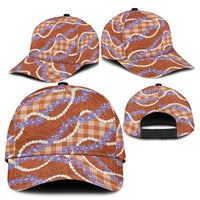 Orange Hawaii Palaka Honohono Pikake Classic Cap Hawaiian Orchid Lei Polynesian Pattern LT14 - Polynesian Pride
