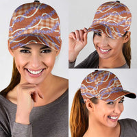 Orange Hawaii Palaka Honohono Pikake Classic Cap Hawaiian Orchid Lei Polynesian Pattern LT14 - Polynesian Pride