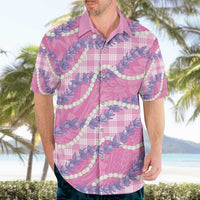 Pink Hawaii Palaka Honohono Pikake Hawaiian Shirt Hawaiian Orchid Lei Polynesian Pattern LT14 - Polynesian Pride