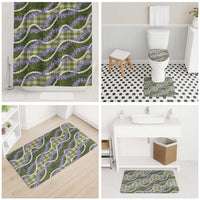 Green Hawaii Palaka Honohono Pikake Bathroom Set Hawaiian Orchid Lei Polynesian Pattern - Polynesian Pride