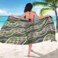 Green Hawaii Palaka Honohono Pikake Sarong Hawaiian Orchid Lei Polynesian Pattern - Polynesian Pride