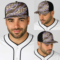 Brown Hawaii Palaka Honohono Pikake Baseball Net Cap Hawaiian Orchid Lei Polynesian Pattern LT14 - Polynesian Pride