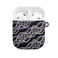 Black Hawaii Palaka Honohono Pikake AirPods Case Hawaiian Orchid Lei Polynesian Pattern LT14 Black - Polynesian Pride