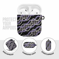 Black Hawaii Palaka Honohono Pikake AirPods Case Hawaiian Orchid Lei Polynesian Pattern LT14 - Polynesian Pride