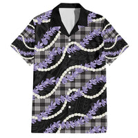 Black Hawaii Palaka Honohono Pikake Family Matching Puletasi and Hawaiian Shirt Hawaiian Orchid Lei Polynesian Pattern - Polynesian Pride