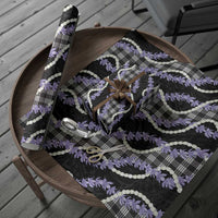 Black Hawaii Palaka Honohono Pikake Wrapping Paper Hawaiian Orchid Lei Polynesian Pattern - Polynesian Pride