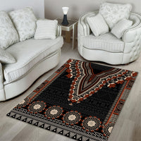 Bula Fiji Dashiki Vintage Fijian Masi Tapa Pattern Area Rug LT14 - Polynesian Pride