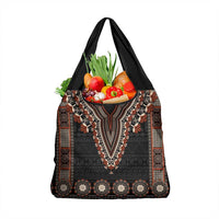 Bula Fiji Dashiki Vintage Fijian Masi Tapa Pattern Grocery Bag