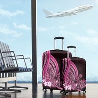 Pink Polynesia Easter Day Luggage Cover Eggs With Bunny Polynesian Pattern LT14 - Polynesian Pride