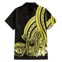 Yellow Polynesia Easter Day Family Matching Long Sleeve Bodycon Dress and Hawaiian Shirt Eggs With Bunny Polynesian Pattern LT14 - Polynesian Pride