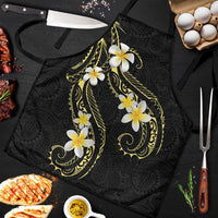 Polynesia Tattoo With Plumeria Apron Elegant Vibes LT14 Black - Polynesian Pride