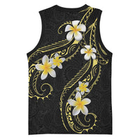 Polynesia Tattoo With Plumeria Basketball Jersey Elegant Vibes LT14 - Polynesian Pride
