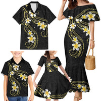 Polynesia Tattoo With Plumeria Family Matching Mermaid Dress and Hawaiian Shirt Elegant Vibes LT14 - Polynesian Pride