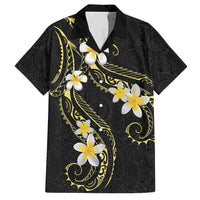 Polynesia Tattoo With Plumeria Hawaiian Shirt Elegant Vibes LT14 Black - Polynesian Pride