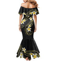 Polynesia Tattoo With Plumeria Mermaid Dress Elegant Vibes LT14 - Polynesian Pride