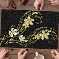 Polynesia Tattoo With Plumeria Puzzle Elegant Vibes LT14 - Polynesian Pride