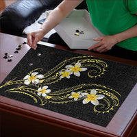 Polynesia Tattoo With Plumeria Puzzle Elegant Vibes LT14 - Polynesian Pride