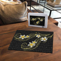 Polynesia Tattoo With Plumeria Puzzle Elegant Vibes LT14 - Polynesian Pride
