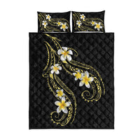 Polynesia Tattoo With Plumeria Quilt Bed Set Elegant Vibes LT14 - Polynesian Pride