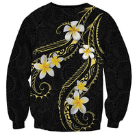 Polynesia Tattoo With Plumeria Sweatshirt Elegant Vibes LT14 - Polynesian Pride
