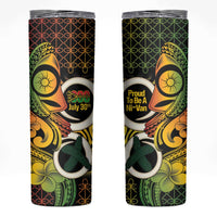 Vanuatu 1980 Skinny Tumbler Ni-Van Tamtam Sand Drawing Pattern