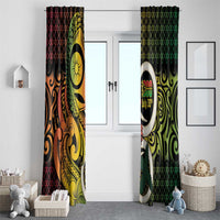 Vanuatu 1980 Window Curtain Ni-Van Tamtam Sand Drawing Pattern