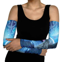 New Zealand Matariki Humpback Whale Arm Sleeves Paikea Maori New Year Blue Galaxy LT14 - Polynesian Pride