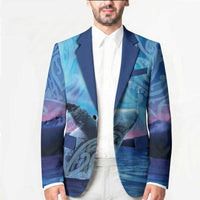 New Zealand Matariki Humpback Whale Blazer Paikea Maori New Year Blue Galaxy LT14 - Polynesian Pride