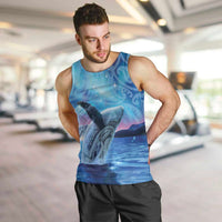 New Zealand Matariki Humpback Whale Men Tank Top Paikea Maori New Year Blue Galaxy