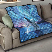 New Zealand Matariki Humpback Whale Quilt Paikea Maori New Year Blue Galaxy LT14 - Polynesian Pride