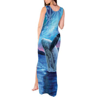 New Zealand Matariki Humpback Whale Tank Maxi Dress Paikea Maori New Year Blue Galaxy