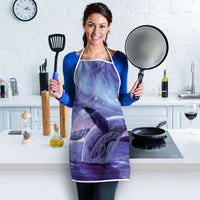 New Zealand Matariki Humpback Whale Apron Paikea Maori New Year Purple Galaxy