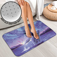 New Zealand Matariki Humpback Whale Bathroom Set Paikea Maori New Year Purple Galaxy