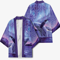 New Zealand Matariki Humpback Whale Kimono Paikea Maori New Year Purple Galaxy