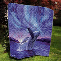 New Zealand Matariki Humpback Whale Quilt Paikea Maori New Year Purple Galaxy LT14 - Polynesian Pride