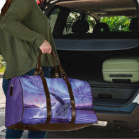 New Zealand Matariki Humpback Whale Travel Bag Paikea Maori New Year Purple Galaxy