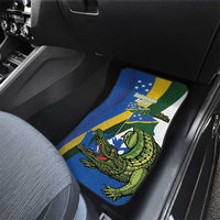 Solomon Islands Independence Day Car Mats Happy 7 July Crocodile Flag Style