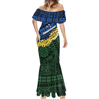 Halo Olaketa Solomon Islands Tapa Pattern Mermaid Dress