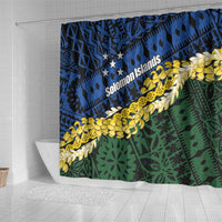 Halo Olaketa Solomon Islands Tapa Pattern Shower Curtain