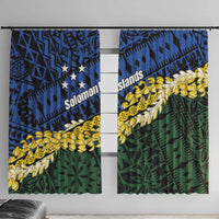 Halo Olaketa Solomon Islands Tapa Pattern Window Curtain