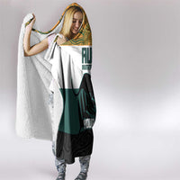AUNZ Rugby Custom Hooded Blanket Australia Kangaroo New Zealand Silver Fern - Polynesian Pride