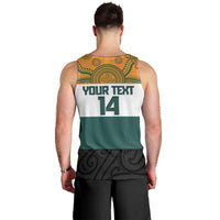 AUNZ Rugby Custom Men Tank Top Australia Kangaroo New Zealand Silver Fern - Polynesian Pride