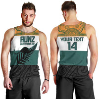 AUNZ Rugby Custom Men Tank Top Australia Kangaroo New Zealand Silver Fern - Polynesian Pride