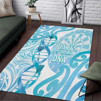 New Zealand Darts Area Rug Aotearoa Maori Its In My DNA White - Polynesian Pride