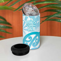 New Zealand Darts 4 in 1 Can Cooler Tumbler Aotearoa Maori Its In My DNA White - Polynesian Pride