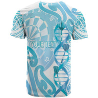 Personalised New Zealand Darts T Shirt Aotearoa Maori Its In My DNA White - Polynesian Pride