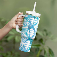 New Zealand Darts Tumbler With Handle Aotearoa Maori Its In My DNA White - Polynesian Pride